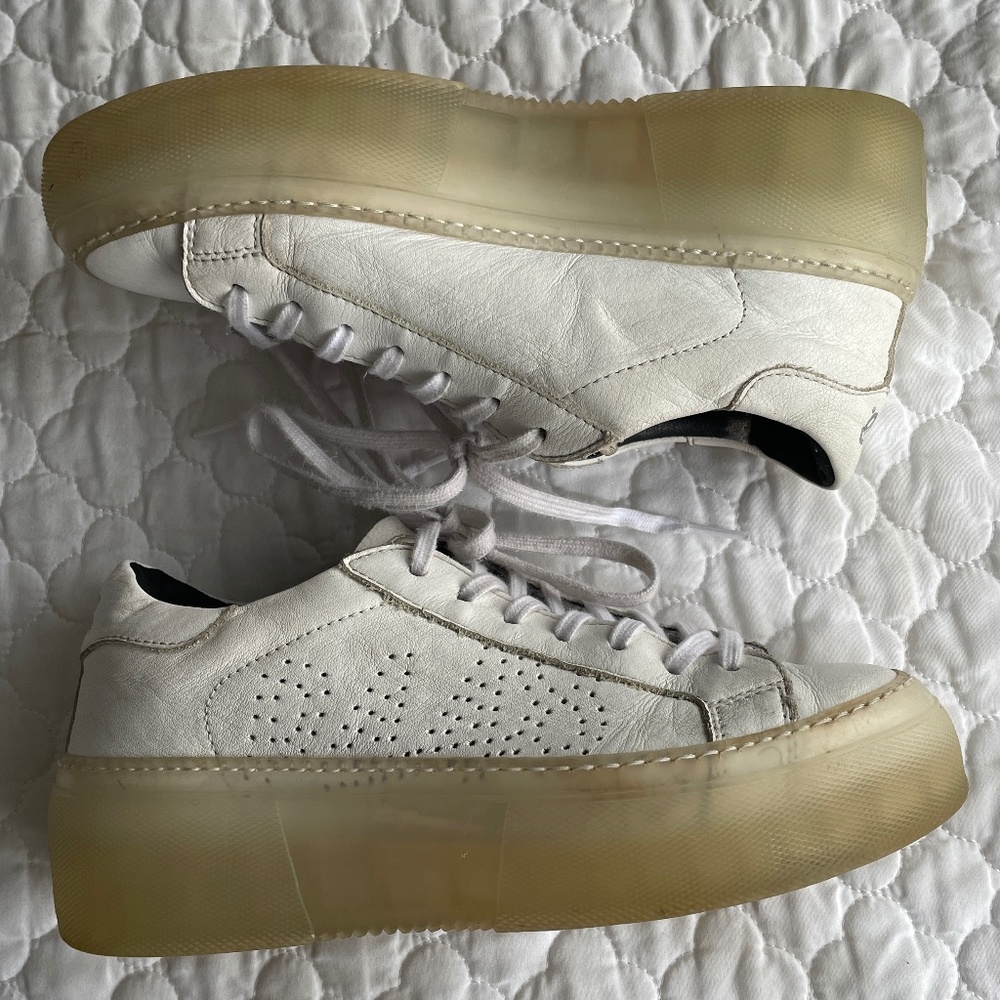 P448 Thea Platform Sneakers Made in Italy Size 38 (US 7.5) - Picture 3 of 10